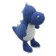 dragon knitted soft toy blue